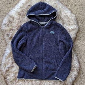 The North Face Zip Up Hooded Fleece Size S